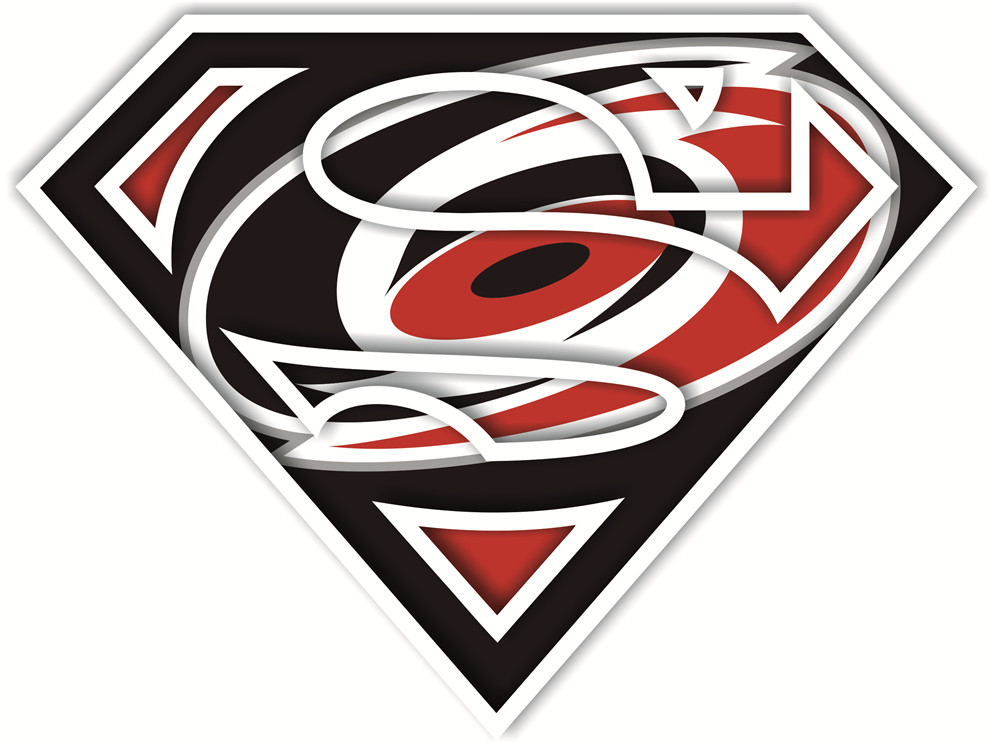 Carolina Hurricanes superman logos iron on heat transfer